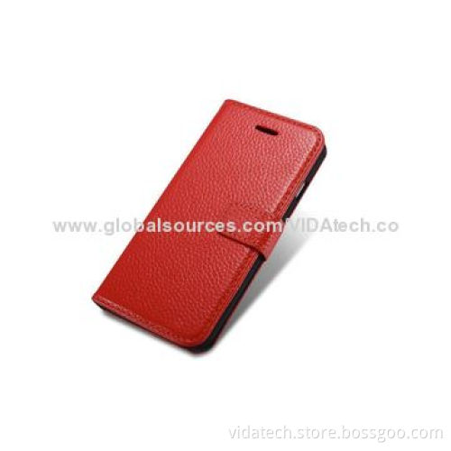Genuine Leather Case with Stand Function and Card Slot, for iPhone 6, with own FactoryNew